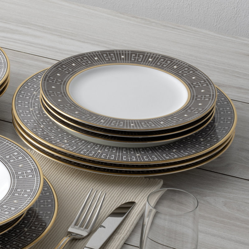 Assiettes plates Noritake Infinity, 11 po, Bronze