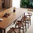Cherry Wood Rectangular Home Dining Set-106030922