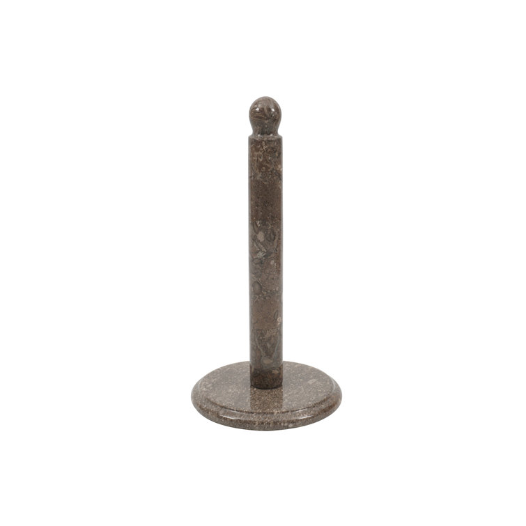 Gold & Marble Freestanding Paper Towel Holder Everly Quinn