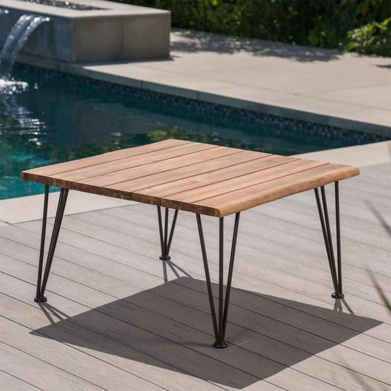 Table basse en bois et métal Zion