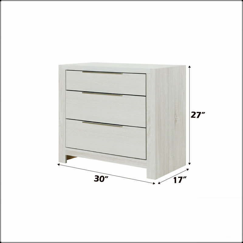 Table de chevet Jehoram avec station de charge intégrée, aucun assemblage requis, parfaite pour les chambres à coucher modernes et la commodité.