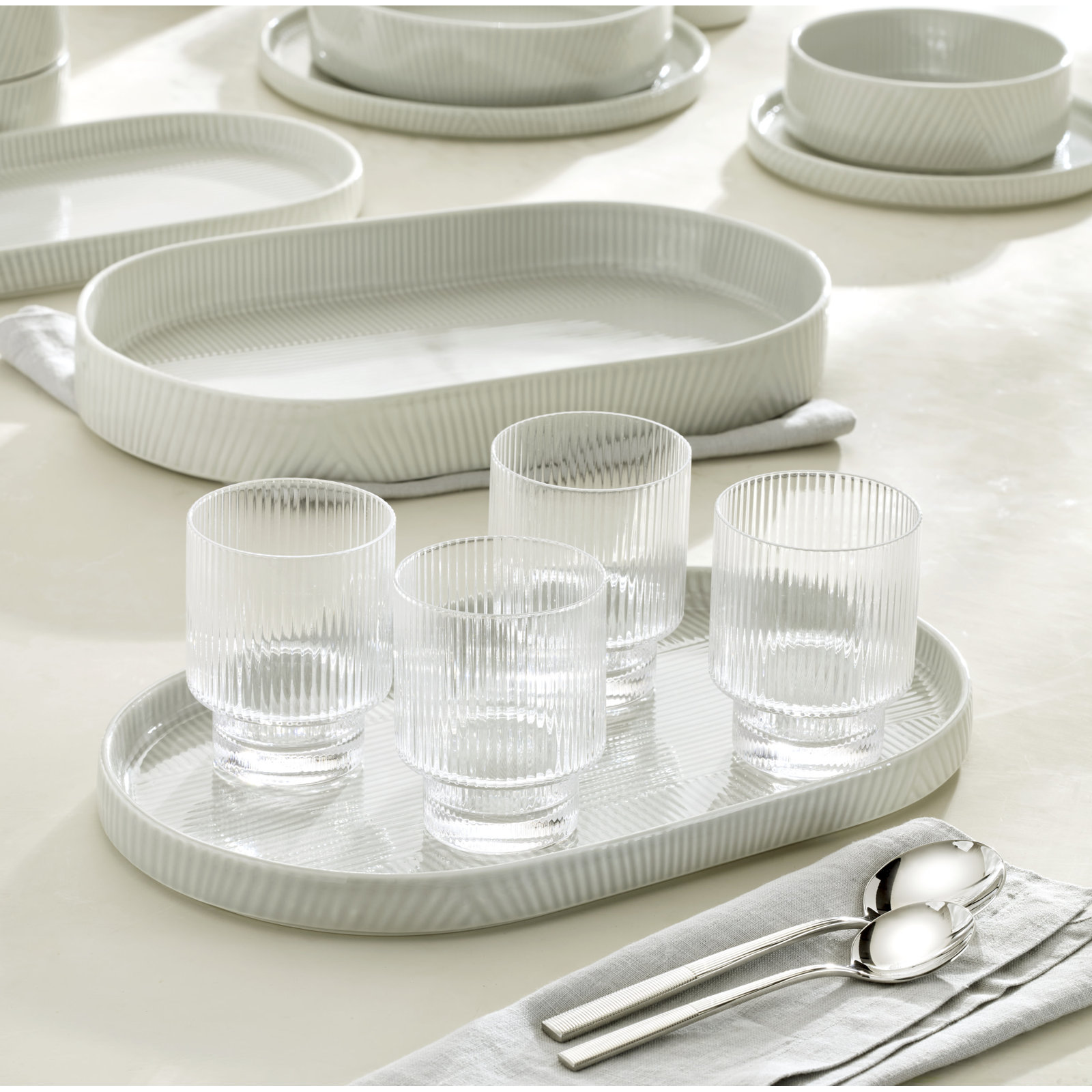 Lenox Modulus Tumblers, Set of 4, Clear