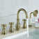 Wall-mounted shower valve with adjustable temperature control and modern design