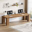 86.61 Inches Long Computer Desk, Double Wood Office Desk-1098636280