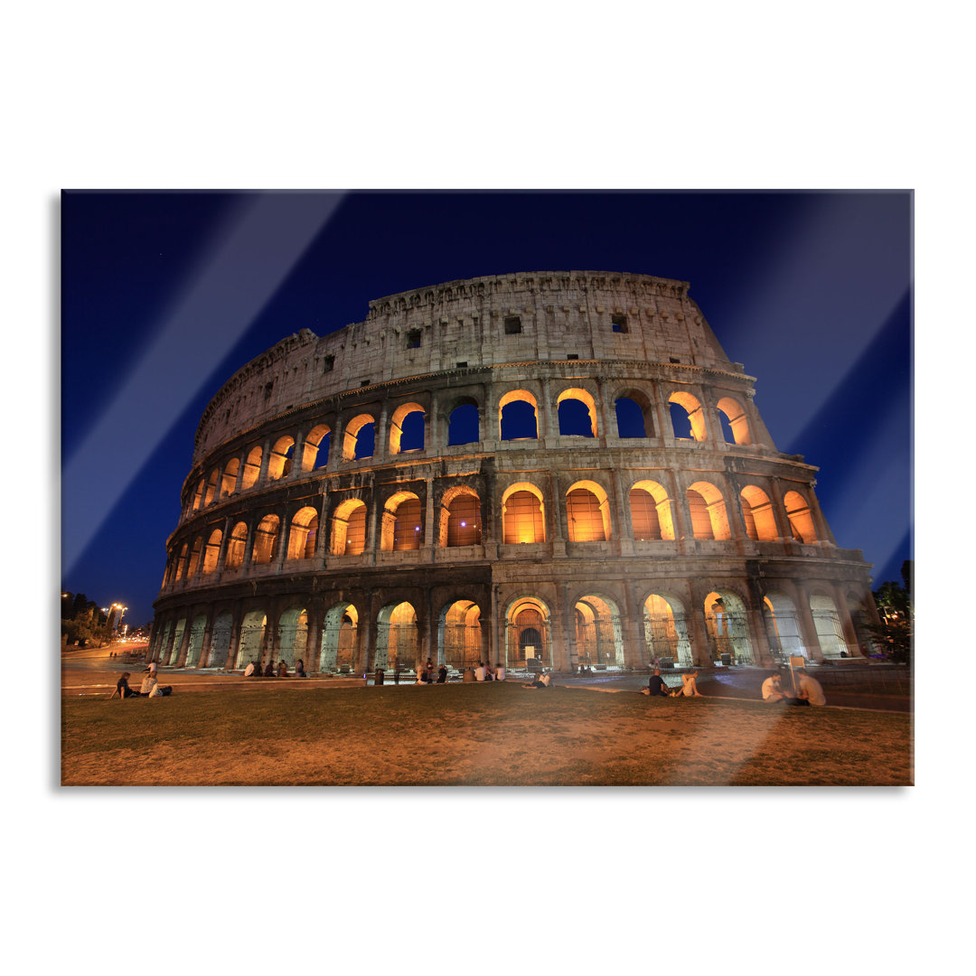 Ungerahmtes Foto auf Glas "Colosseum in Rome"