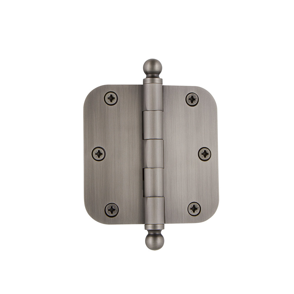 3.5" Ball Tip Residential Hinge with 5/8" Radius Corners Grandeur 
