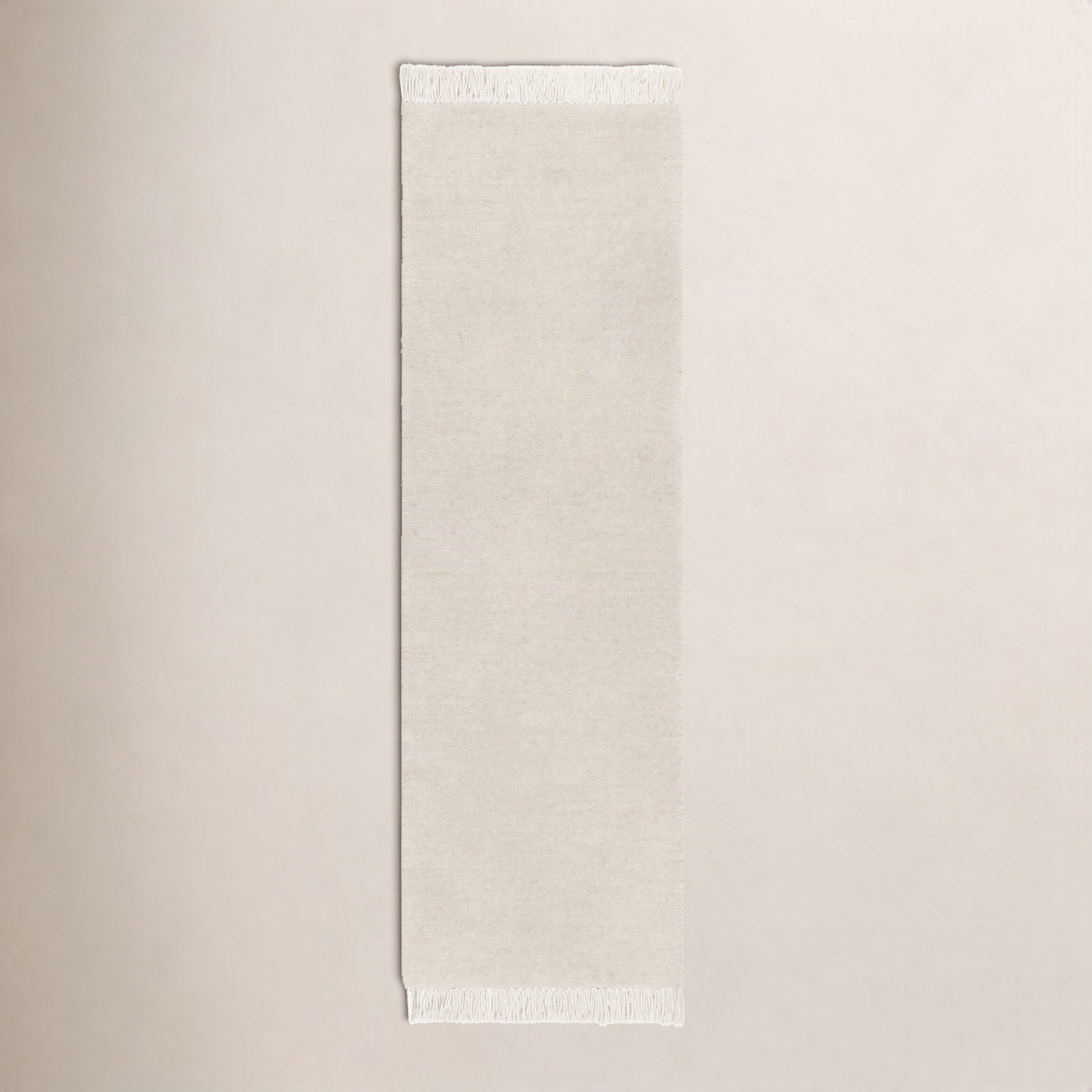 Clio Hand-Loomed Gray Wool Rug, Runner 2'6" x 8'