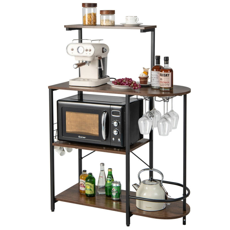 90'' Metal Standard Baker's Rack with Microwave Compatibility