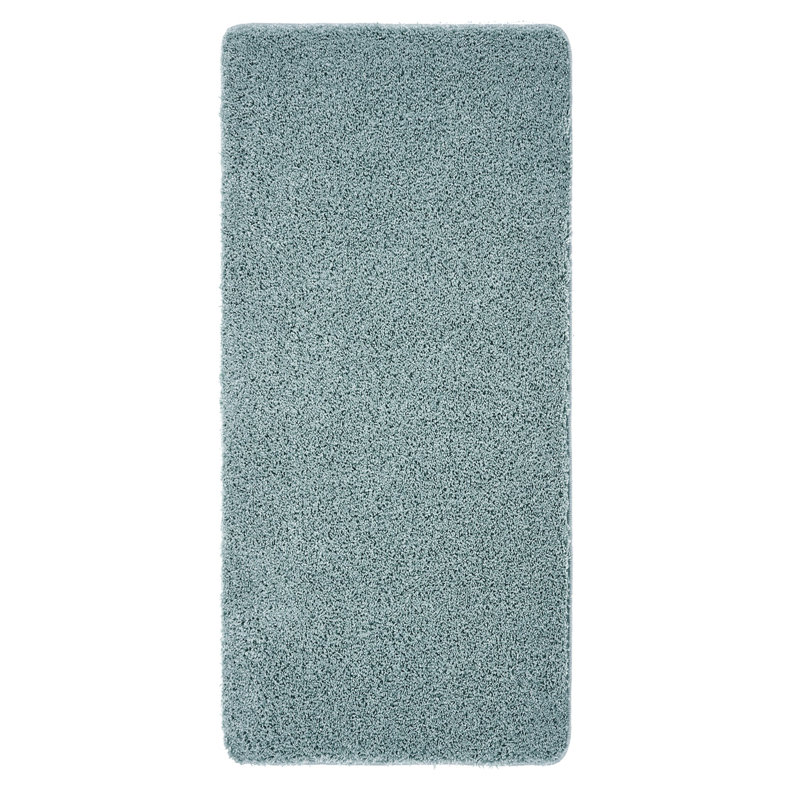  Denim Blue Shaggy Rug, Runner 67 x 150cm