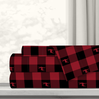Microfiber Plaid Sheet Set