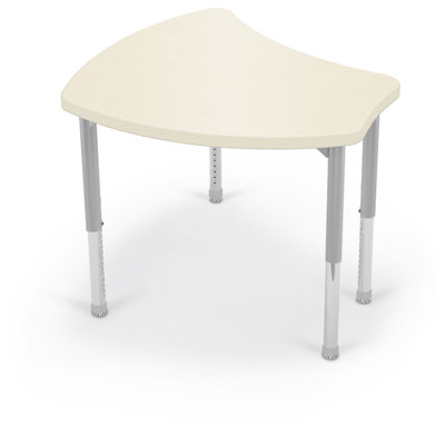 Shapes Desk, Matching Edge, Platinum Legs