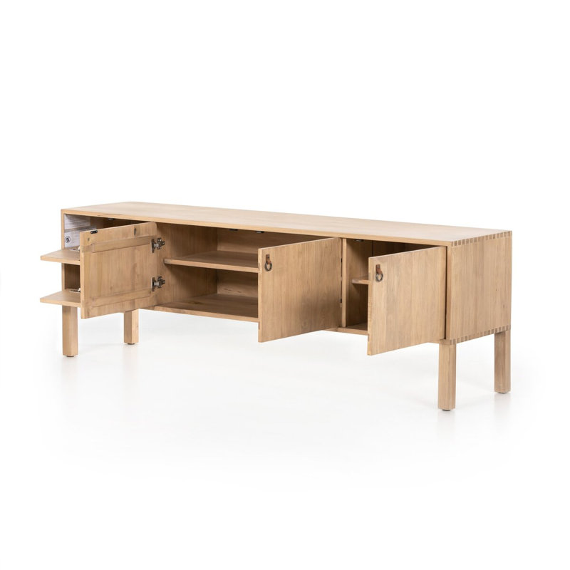 Isador Media Console, Dry Wash Poplar