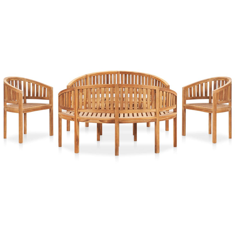 Peres Solid Wood 6 - Person Seating Group