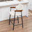 Devane Upholstered Counter Stool With Armrest-123161722