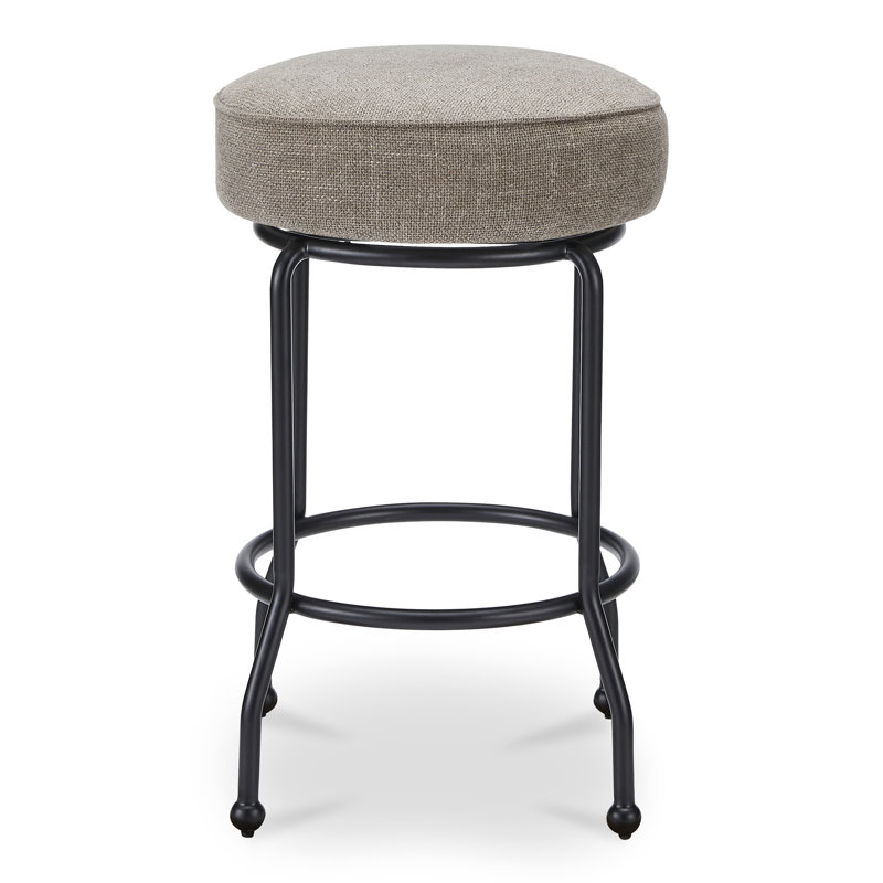 Kelsey Swivel Counter Stool, Light Brown