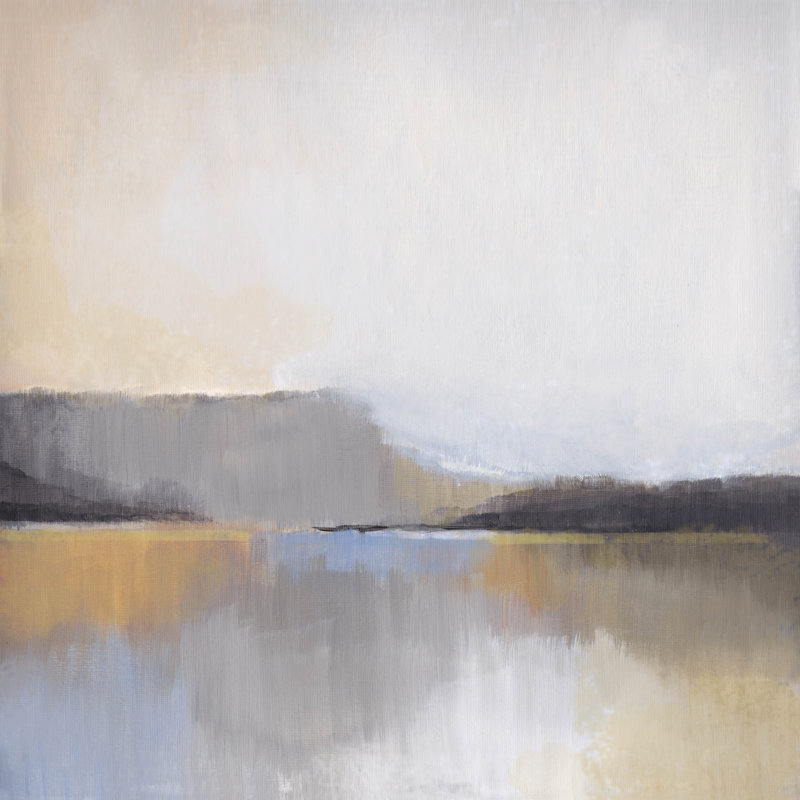 Grey Dunes I - Wrapped Canvas Print, 51cm H x 51cm W