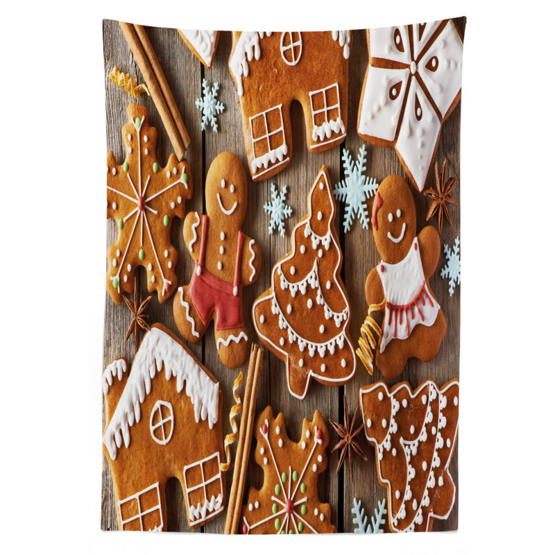 Gingerbread Man Tablecloth, 70" L x 52" W