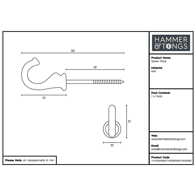 Iron Wall Wall Hook
