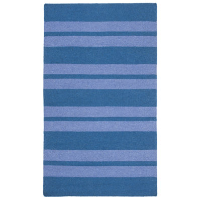 Tapis à chevrons en laine tissé à la main Titan