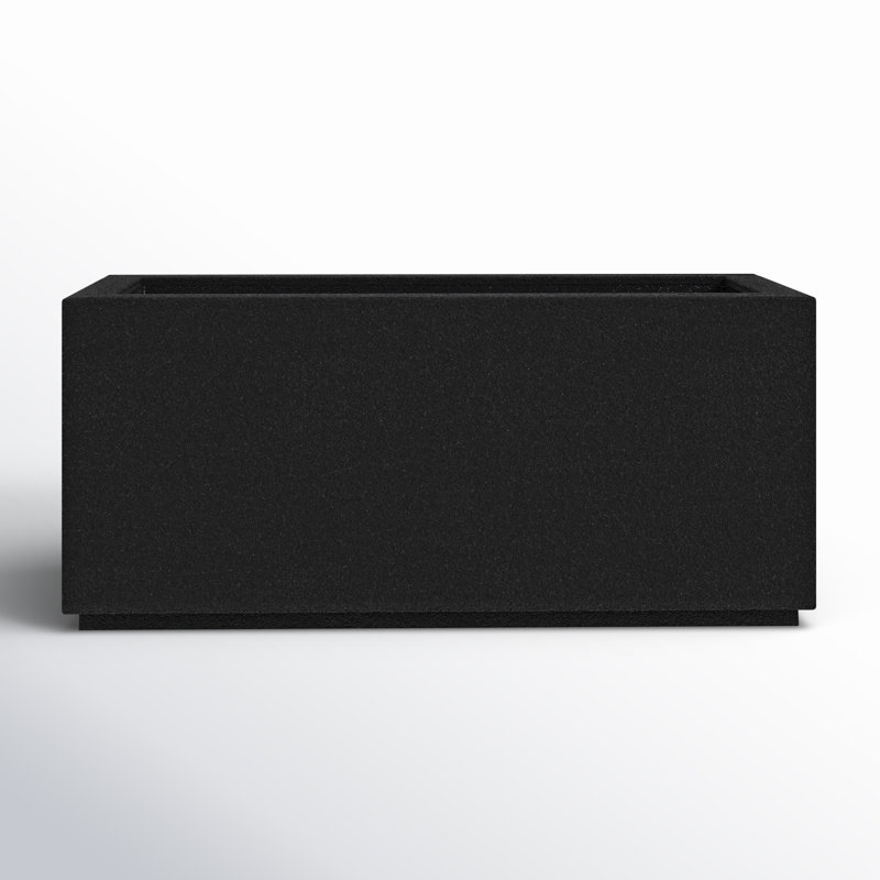 Argentine Trough Planter, Black Granite