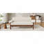 Canapé 72,8 po avec coussins d'accoudoirs pour le salon ou le petit espace, canapé 2 places moderne, beige