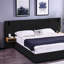 Très grand lit plateforme tapissier hydraulique en velours avec 2 tablettes, 2 lampes de lecture et port USB, noir-265425224