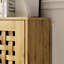 Armoire de rangement Zofia avec 2 portes en bois tressées