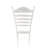 Classic White 42" Curved Ladder Back Dining Chair with Ergonomic Support-76462886