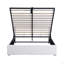 Lit plateforme tapissier avec système de rangement hydraulique