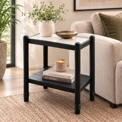 Marble Top End Table
