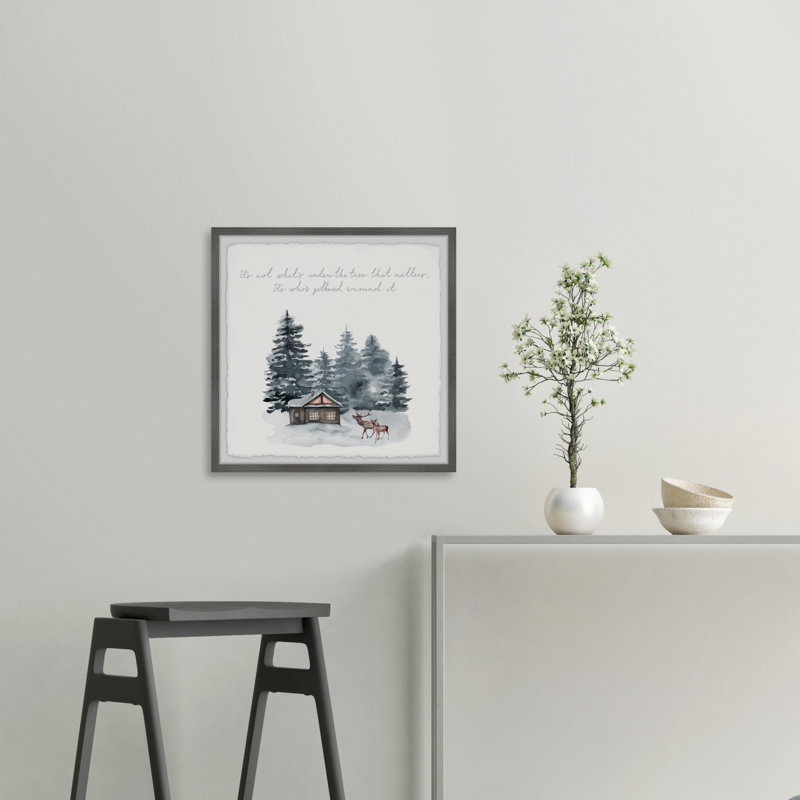 «Perfect White Christmas», reproduction encadrée, H 18 po x l 18 po x P 1,5 po