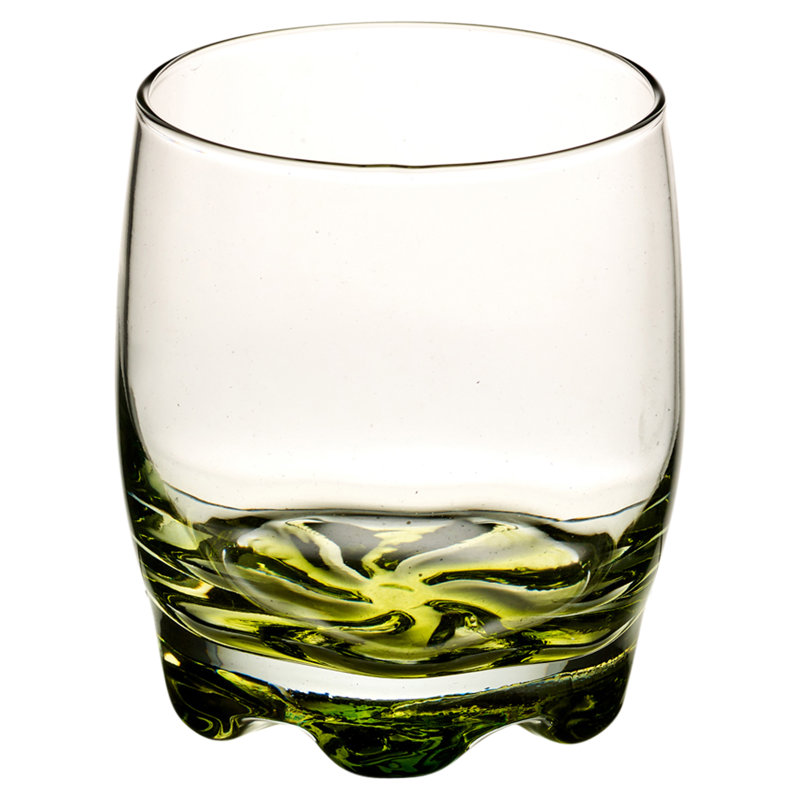Drinking Glass Set, 9.8oz, Green