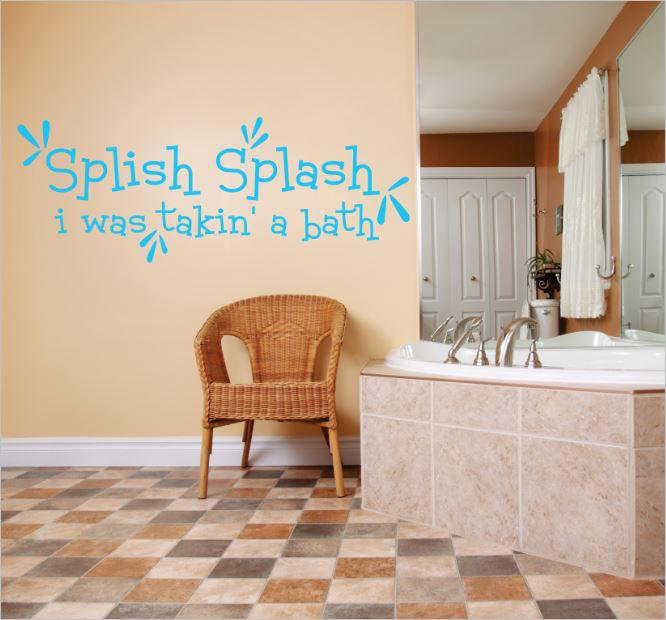 Text & Numbers Wall Decal, 12" H x 30" W x 0.16" D, Baby Blue