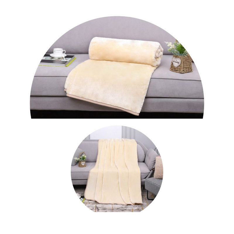 Tascherau Throw, Cream, W200 x L240cm