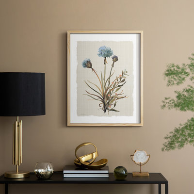 Honeybloom Botanical I Framed Print - Solid Wood