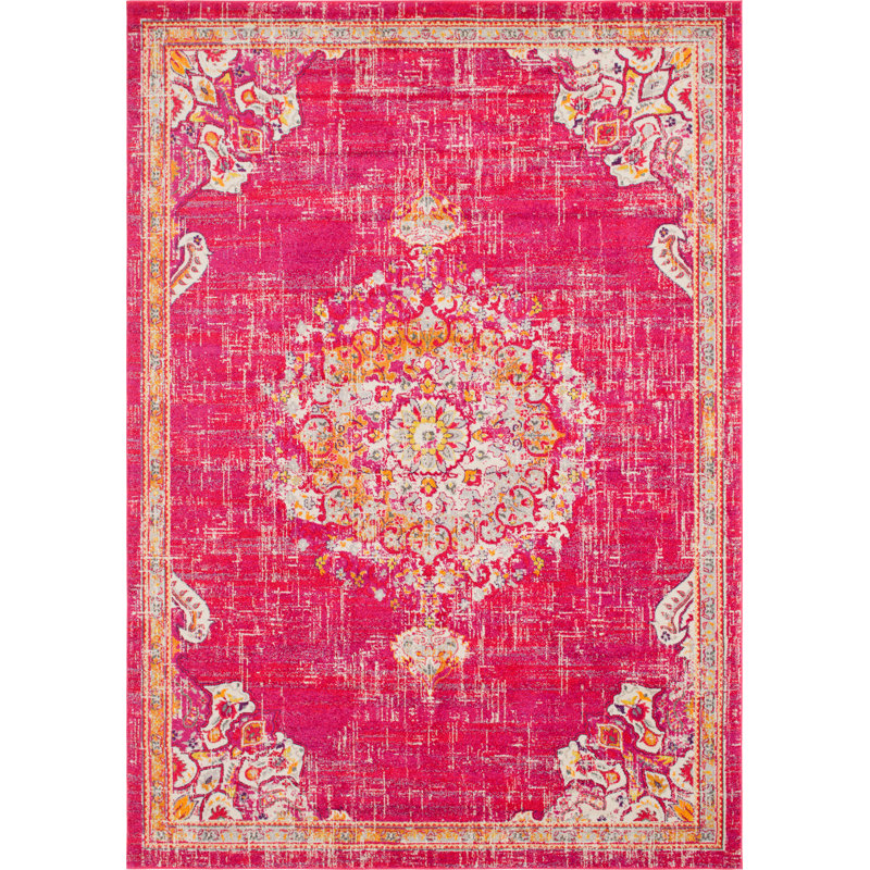 Tapis abstrait Galyean, Grey, Rectangle 2'2" x 3'