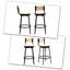 Tabouret de comptoir pivotant 26,79 po avec structure en métal Chassady-2111686565
