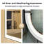 Miroir de salle de bain à DEL avant et arrière certifié UL - antibuée, verre trempé, cadre en aluminium noir-974831911