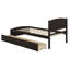 Lit plateforme simple en bois avec deux tiroirs Areisy-1154313430