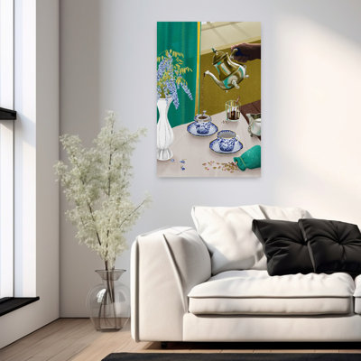 «I Despise English Tea», art mural rétro