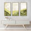 «Washed Landscape», peinture sur toile flottante 3 pièces-72215136