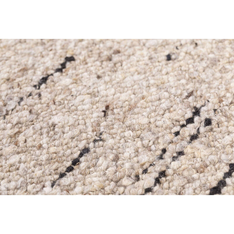 Plainweave Hand Knotted Wool No Pattern And Not Solid Color Area Rug, Rectangle 2' x 3'