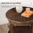 Cherry Wood Coloured Living Room Coffee Table Three Piece Set | Tea Table+double-sided Table Combination, Suitable For Small Spaces Such As Offices, Living Rooms, Apartments, Etc., Easy To Assemble