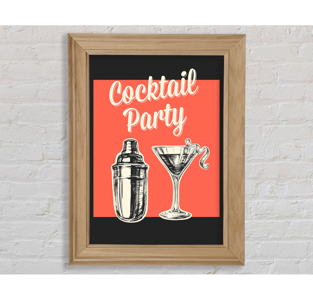 Cocktail Party 1 - Einzelne Bilderrahmen Kunstdrucke