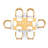 9 Pcs Grade-A Teak Wood Dining Set: Warwick Console Folding Rectangle Table And 8 Lenong Arm Chairs #11LN1508-112322006