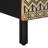 vidaXL Bedside Cabinet Black Solid rough mango wood, iron Small-1258529117