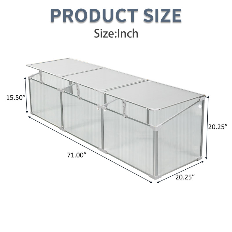 Serre en polycarbonate pour l'extérieur en hiver