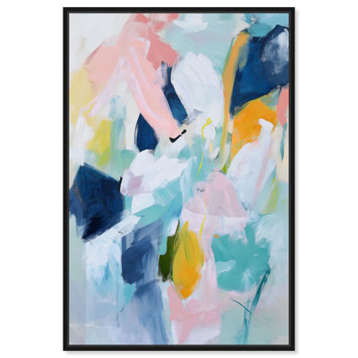 «Bright Brushes Horizon III», toile moderne de couleur abstraite par Art Remedy