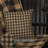 Black Check Cotton Reversible Throw Pillow