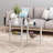 Transparent Oval Glass Coffee Table-126257064-126257065